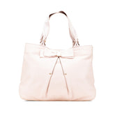 サルヴァトーレフェラガモ ヴァラリボン トートバッグ ハンドバッグ ピンク レザー レディース Salvatore Ferragamo 【中古】