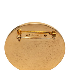 シャネル ココマーク 31 RUE CAMBON ル カンボン ラウンド ロゴ ブローチ ゴールド レッド メッキ レディース CHANEL 【中古】