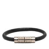 ルイ ヴィトン ダミエ グラフィット ブラスレ ディジット ブレスレット M6626D ブラック レザー メタル メンズ LOUIS VUITTON 【中古】