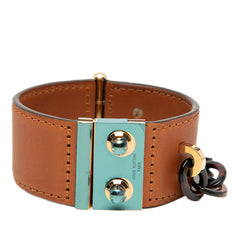 ルイ ヴィトン ロックミー ノマド ブレスレット M65268 ブラウン ゴールド レザー メッキ プラスチック レディース LOUIS VUITTON 【中古】