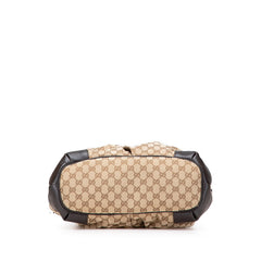 グッチ GGキャンバス スーキー トートバッグ ショルダーバッグ 2WAY 285730 ベージュ ブラウン キャンバス レザー レディース GUCCI 【中古】