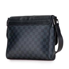 ルイ ヴィトン ダミエ コバルト ニューポート メッセンジャーPM ショルダーバッグ N41587 コバルトブルー PVC レザー レディース LOUIS VUITTON 【中古】