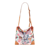 エルメス シルキーシティ33 PM La Marche du Zambeze ザンベジ川の行進 斜め掛け ショルダーバッグ ローズエグランタイン ピンク シルク ヴォーバレニア レディース HERMES 【中古】