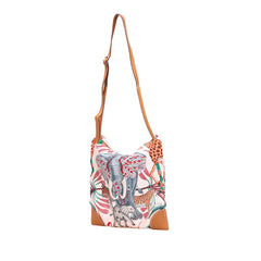 エルメス シルキーシティ33 PM La Marche du Zambeze ザンベジ川の行進 斜め掛け ショルダーバッグ ローズエグランタイン ピンク シルク ヴォーバレニア レディース HERMES 【中古】