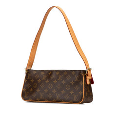ルイ ヴィトン モノグラム ヴィバシテMM ワンショルダーバッグ M51164 ブラウン PVC レザー レディース LOUIS VUITTON 【中古】