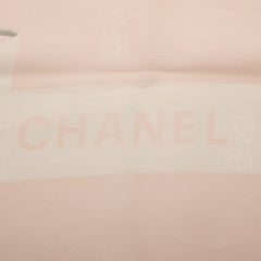 シャネル ココマーク リボン スカーフ ピンク シルク レディース CHANEL 【中古】