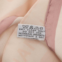 シャネル ココマーク リボン スカーフ ピンク シルク レディース CHANEL 【中古】