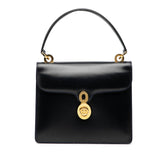 グッチ オールドグッチ ハンドバッグ ネイビー レザー レディース GUCCI 【中古】