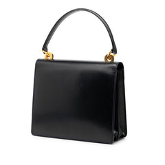 グッチ オールドグッチ ハンドバッグ ネイビー レザー レディース GUCCI 【中古】