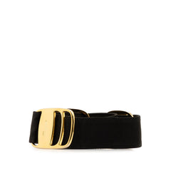 サルヴァトーレフェラガモ ヴァラリボン ベルト ゴールド ブラック メッキ ナイロン レディース Salvatore Ferragamo 中古