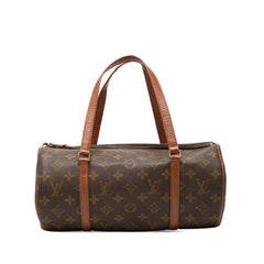 ルイ ヴィトン モノグラム パピヨン30 ショルダーバッグ ハンドバッグ M51365 ブラウン PVC レザー レディース LOUIS VUITTON 【中古】