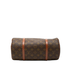 ルイ ヴィトン モノグラム パピヨン30 ショルダーバッグ ハンドバッグ M51365 ブラウン PVC レザー レディース LOUIS VUITTON 【中古】