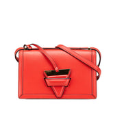 ロエベ バルセロナ ショルダーバッグ レッド レザー レディース LOEWE 【中古】