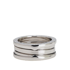 ブルガリ ビーゼロワン 2バンド リング 指輪 #52 K18WG ホワイトゴールド レディース BVLGARI 【中古】