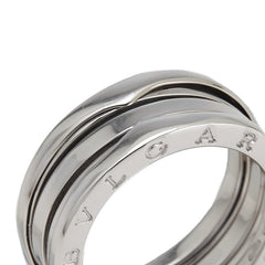 ブルガリ ビーゼロワン 2バンド リング 指輪 #52 K18WG ホワイトゴールド レディース BVLGARI 【中古】