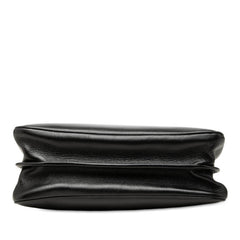 グッチ マリーナ チェーン ショルダーバッグ 576422 ブラック レザー レディース GUCCI 中古