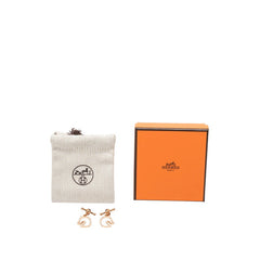 エルメス トネール スタッド スウィング ピアス ピンクゴールド メッキ レディース HERMES 中古