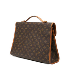 ルイ ヴィトン モノグラム ビバリー ハンドバッグ ショルダーバッグ 2WAY M51120 ブラウン PVC レザー レディース LOUIS VUITTON 【中古】