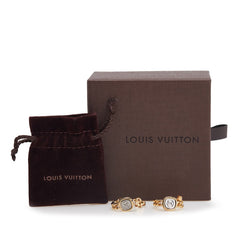 ルイ ヴィトン チェーン モチーフ IDピアス M61093 ゴールド シルバー メッキ メタル レディース LOUIS VUITTON 【中古】