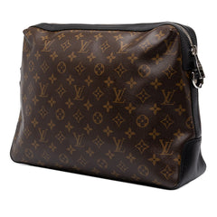 ルイ ヴィトン モノグラム マカサー トーレス 斜め掛け ショルダーバッグ M40387 ブラウン PVC レザー レディース LOUIS VUITTON 中古