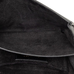 サンローラン Yライン チェーン ショルダーバッグ ブラック レザー レディース SAINT LAURENT 【中古】
