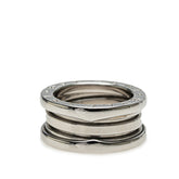 ブルガリ ビーゼロワン 2バンド リング 指輪 #48 K18WG ホワイトゴールド レディース BVLGARI 【中古】