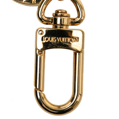 ルイ ヴィトン ポルトクレ LVファセット ロゴ キーリング キーホルダー M65216 ゴールド メッキ レディース LOUIS VUITTON 【中古】