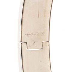 エルメス クリックH PM エナメルブレスレット シルバー ブラック メタル レディース HERMES 【中古】
