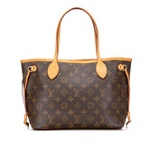 ルイ ヴィトン モノグラム ネヴァーフルPM ハンドバッグ トートバッグ M40155 ブラウン PVC レザー レディース LOUIS VUITTON 【中古】