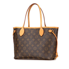ルイ ヴィトン モノグラム ネヴァーフルPM ハンドバッグ トートバッグ M40155 ブラウン PVC レザー レディース LOUIS VUITTON 【中古】