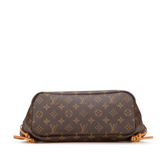 ルイ ヴィトン モノグラム ネヴァーフルPM ハンドバッグ トートバッグ M40155 ブラウン PVC レザー レディース LOUIS VUITTON 【中古】