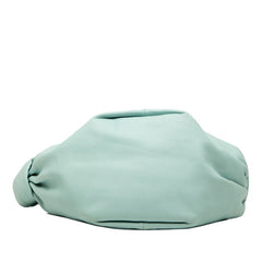 ボッテガヴェネタ ダブルノット ミニ ハンドバッグ ブルー系 レザー レディース BOTTEGAVENETA 【中古】