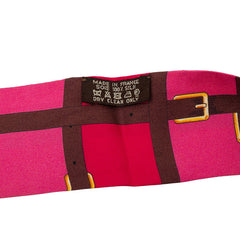 エルメス ツイリー Mors a Jouets 馬銜 スカーフ レッド系 マルチカラー シルク レディース HERMES 【中古】