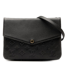 ルイ ヴィトン モノグラム アンプラント トワイス ショルダーバッグ M50258 ブラック レザー レディース LOUIS VUITTON 【中古】