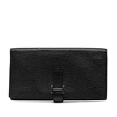 エルメス ベアンスフレ 長財布 □P刻印 2012 ノワール シルバー金具 シェーブル レディース HERMES 【中古】