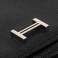 エルメス ベアンスフレ 長財布 □P刻印 2012 ノワール シルバー金具 シェーブル レディース HERMES 【中古】