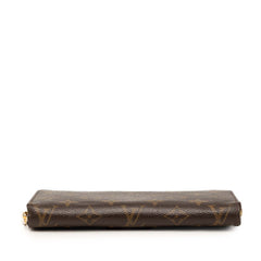 ルイ ヴィトン モノグラム ジッピーウォレット ラウンドファスナー 長財布 M60017 ブラウン PVC レディース LOUIS VUITTON 【中古】