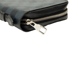 ルイ ヴィトン ダミエ コバルト ジッピー XL 長財布 N41590 ブラック ネイビー PVC レザー メンズ LOUIS VUITTON 中古