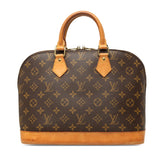 ルイ ヴィトン モノグラム アルマPM 旧型 ハンドバッグ M51130 ブラウン PVC レザー レディース LOUIS VUITTON 中古