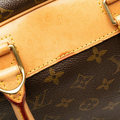 ルイ ヴィトン モノグラム ドーヴィル ハンドバッグ M47270 ブラウン PVC レザー レディース LOUIS VUITTON 【中古】