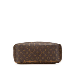 ルイ ヴィトン モノグラム ドーヴィル ハンドバッグ M47270 ブラウン PVC レザー レディース LOUIS VUITTON 【中古】