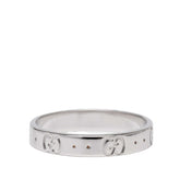 グッチ アイコン リング 指輪 #20 K18WG ホワイトゴールド メンズ GUCCI 【中古】