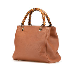 グッチ バンブー ハンドバッグ ショルダーバッグ 2WAY 336032 ブラウン レザー レディース GUCCI 【中古】