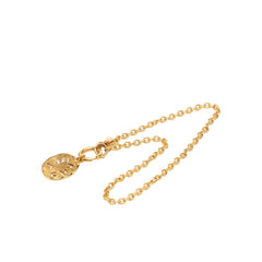 シャネル ロゴ ネックレス ゴールド メッキ レディース CHANEL 【中古】
