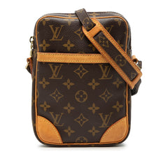 ルイ ヴィトン モノグラム ダヌーブ 斜め掛け ショルダーバッグ M45266 ブラウン PVC レザー レディース LOUIS VUITTON 【中古】