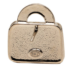 シャネル ココマーク バッグ モチーフ ピアス ゴールド ピンク ホワイド メッキ ラインストーン レディース CHANEL 【中古】
