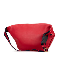 グッチ ロゴプリント シェリーライン ウエストバッグ ボディバッグ 530412 レッド レザー レディース GUCCI 【中古】