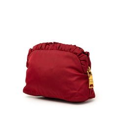 プラダ ポーチ ワインレッド ナイロン レディース PRADA 【中古】