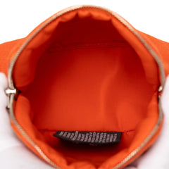 エルメス ボリードポーチ16 ミニミニ ポーチ 小物入れ オレンジ キャンバス レディース HERMES 【中古】