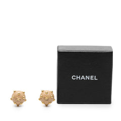 シャネル ココマーク ヴィンテージ イヤリング 00A ゴールド ベージュ メッキ レディース CHANEL 【中古】